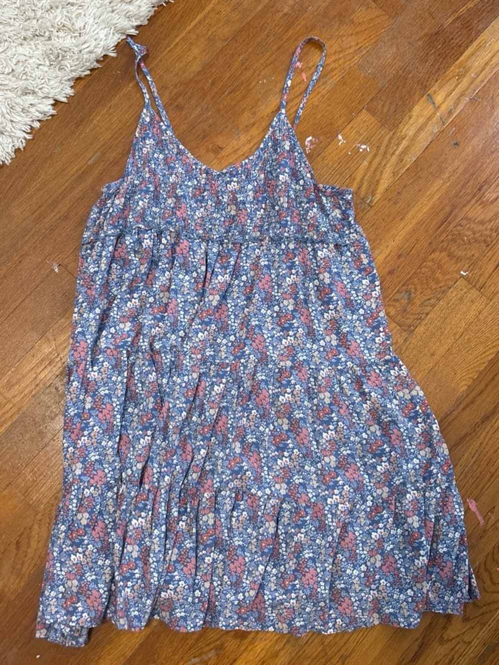 Altar'd State Blue and Pink Floral Sundress